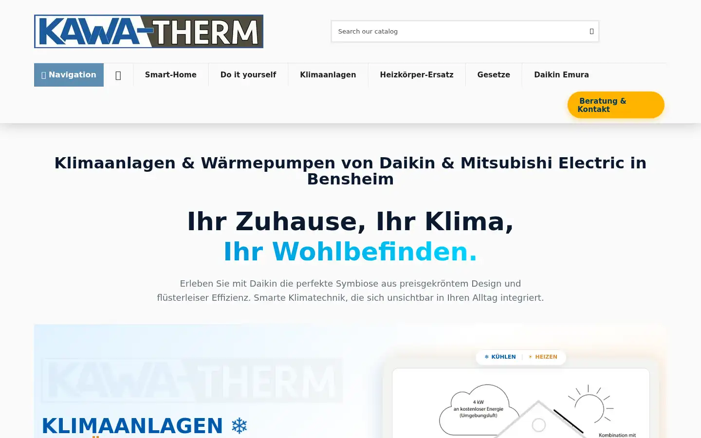 Screenshot of kawa-therm.de