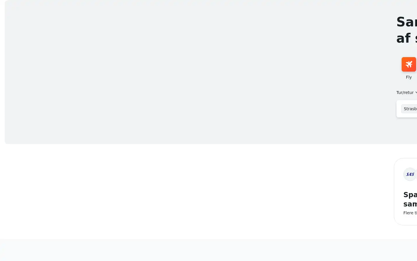 Screenshot of kayak.dk