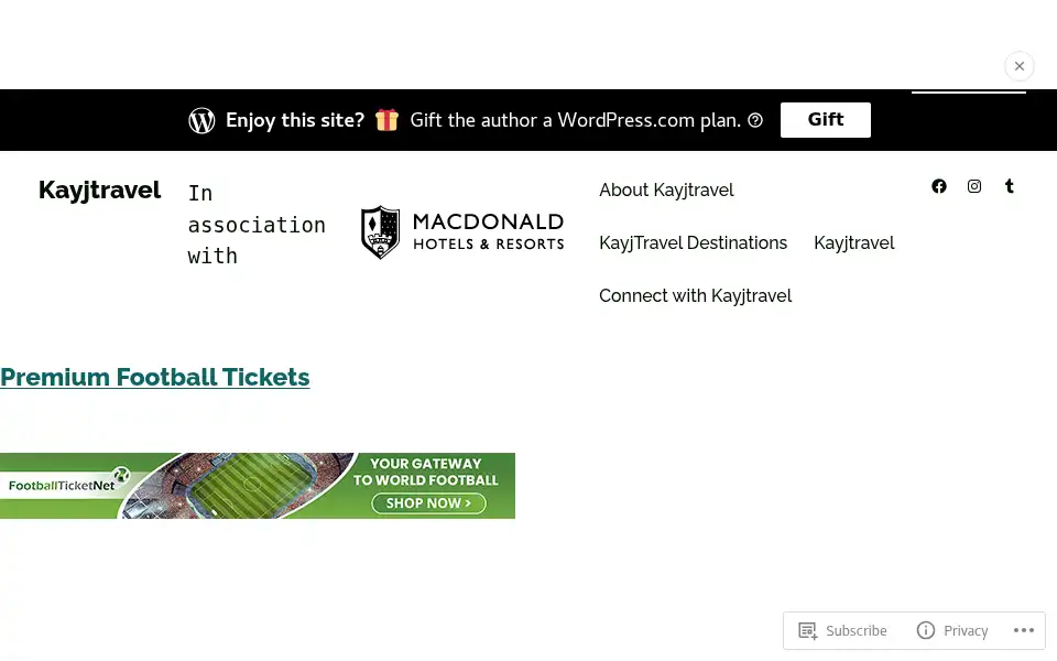Screenshot of kayjtravel.co.uk