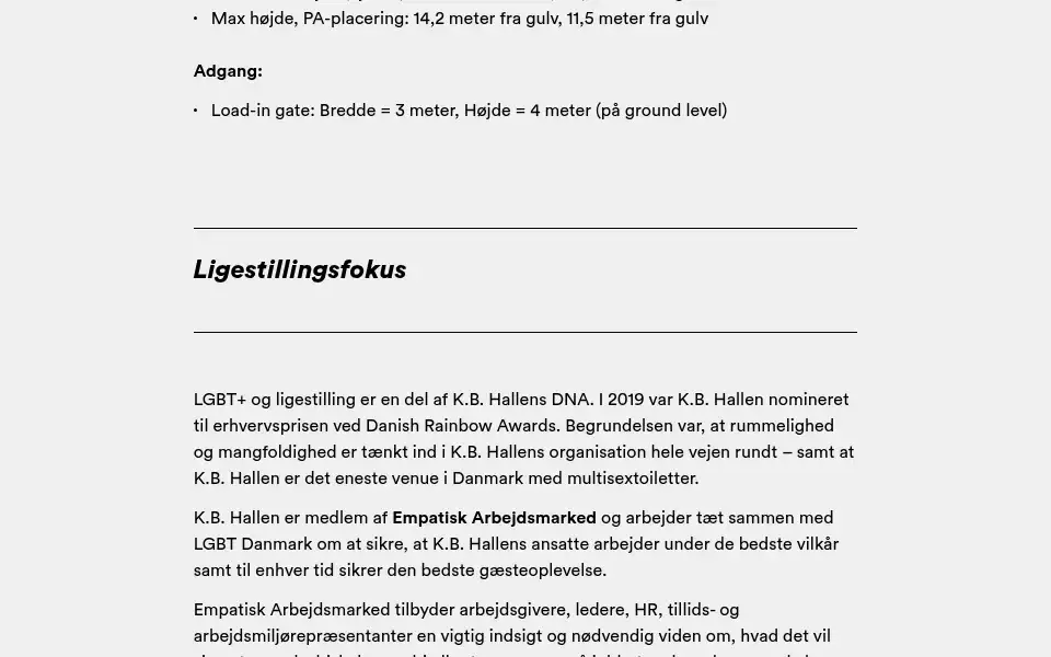 Screenshot of kbhallen.dk