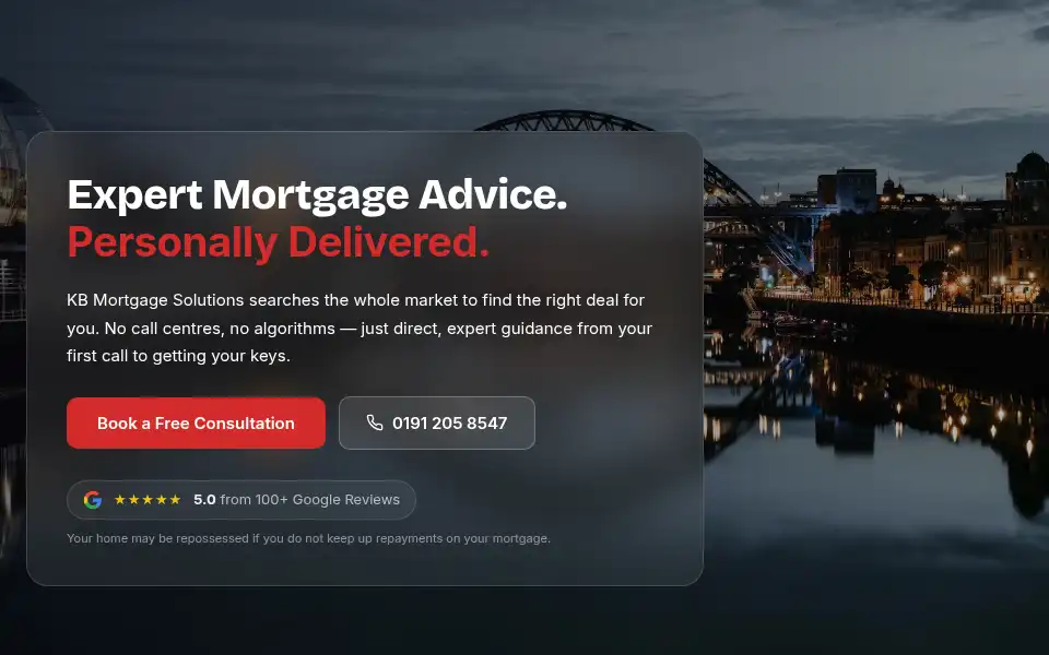 Screenshot of kbmortgagesolutions.co.uk
