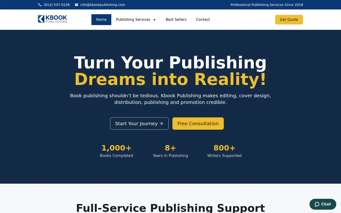 Screenshot of kbookpublishing.com