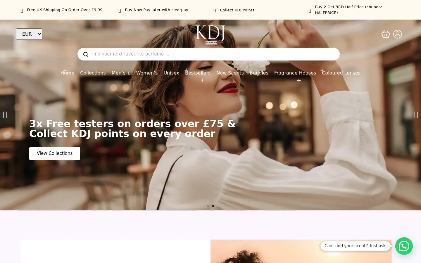 Screenshot of kdjinspired.com