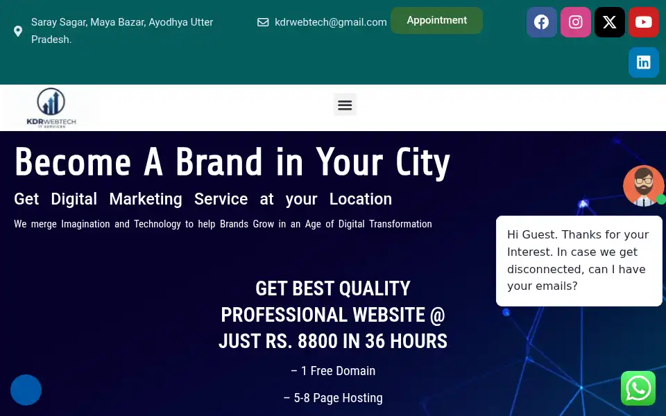 Screenshot of kdrwebtech.com