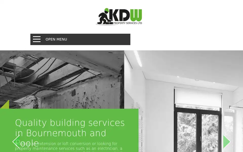 Screenshot of kdwltd.co.uk