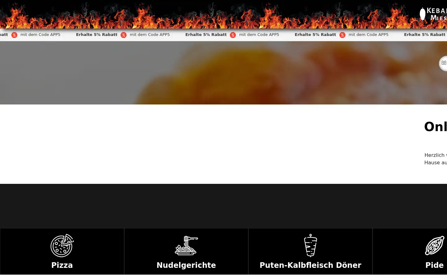 Screenshot of kebaphaus-miesbach.de