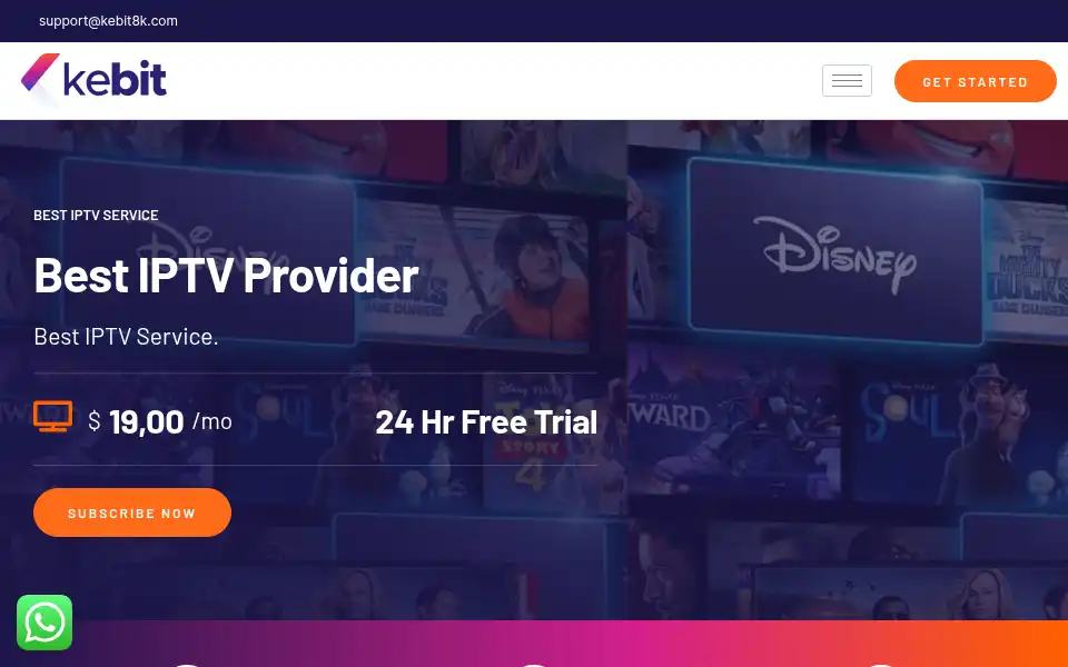 Screenshot of kebit8ktv.com