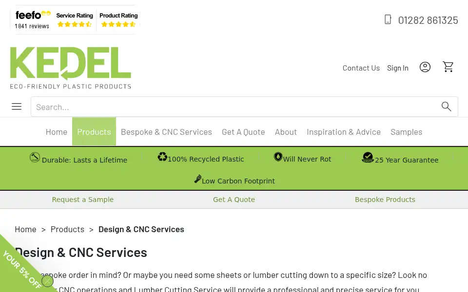 Screenshot of kedel.co.uk