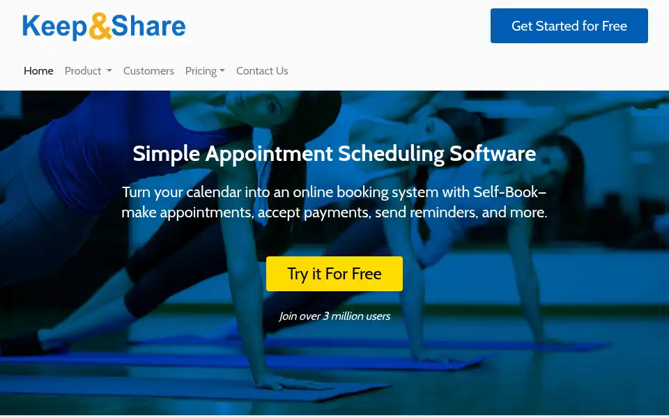 Screenshot of keepandshare.com