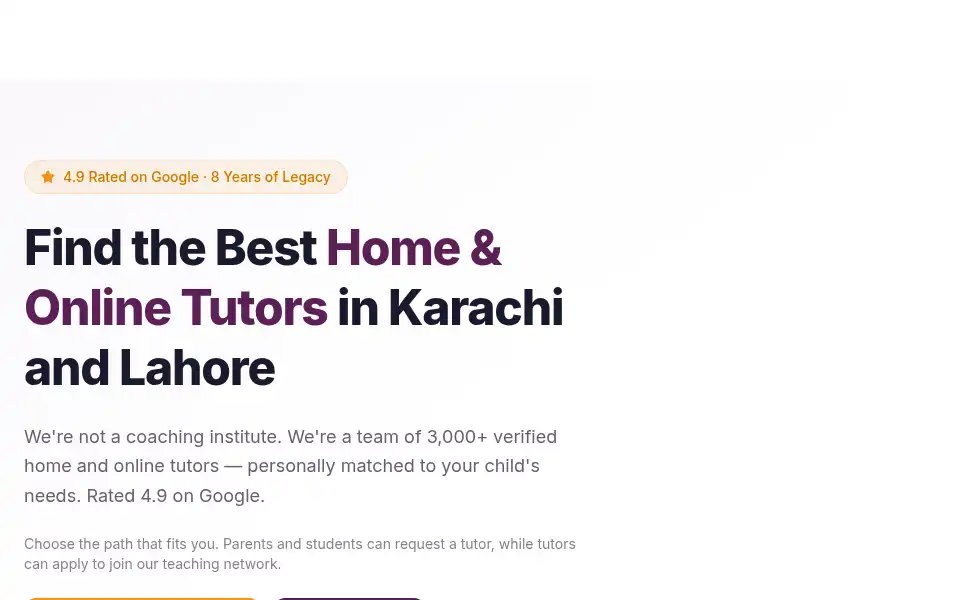 Screenshot of keeptutors.com