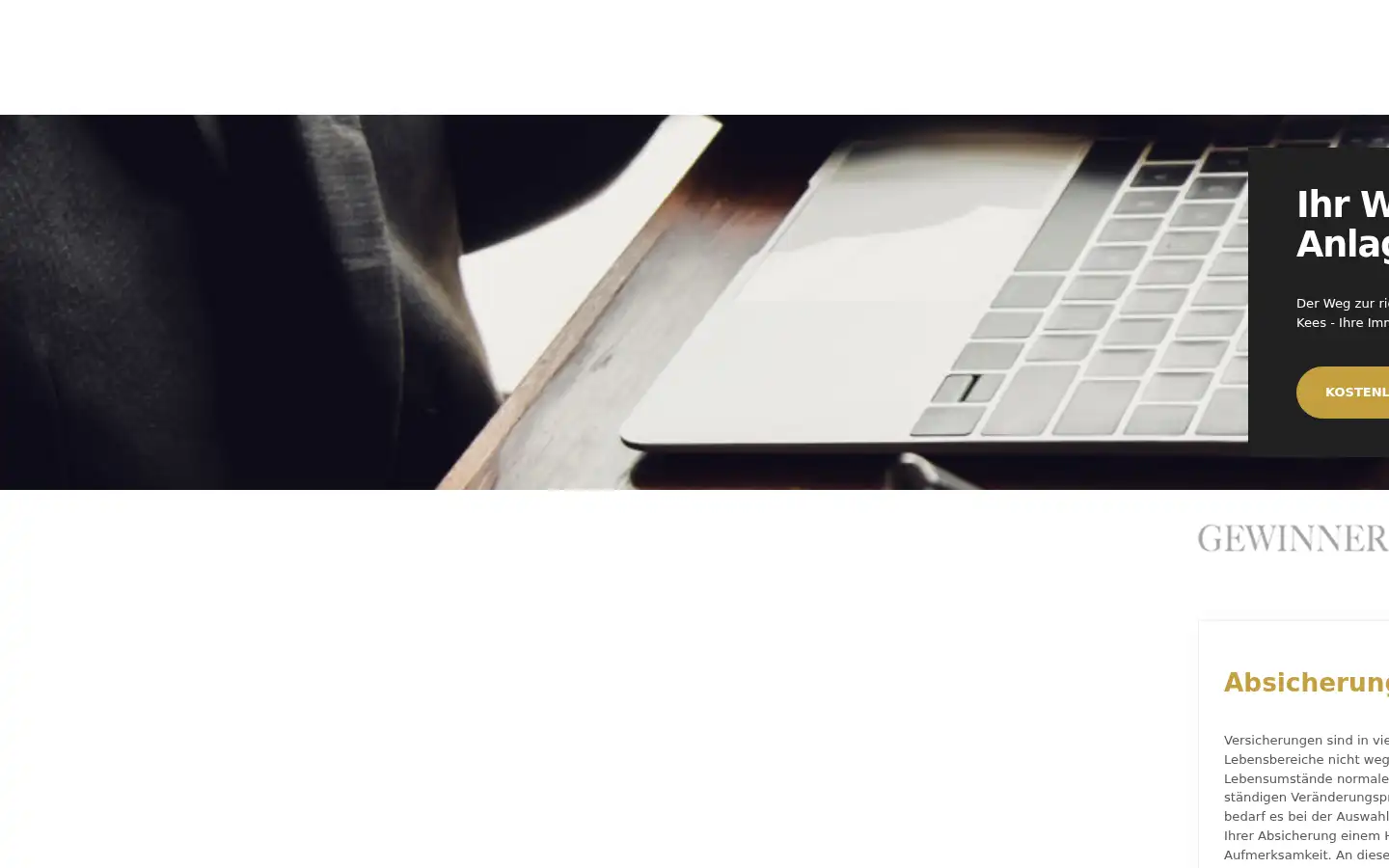 Screenshot of kees-finanzberater.de