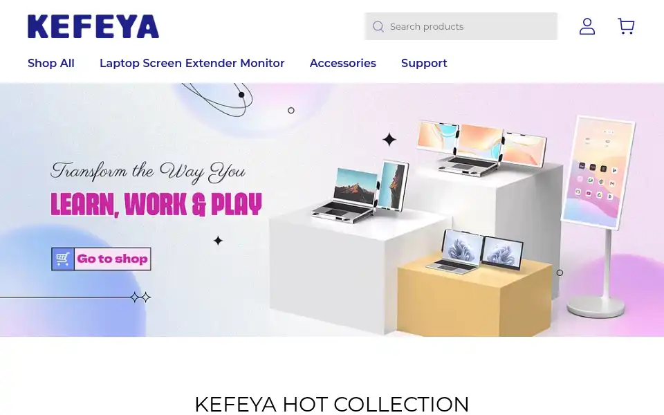 Screenshot of kefeya.com
