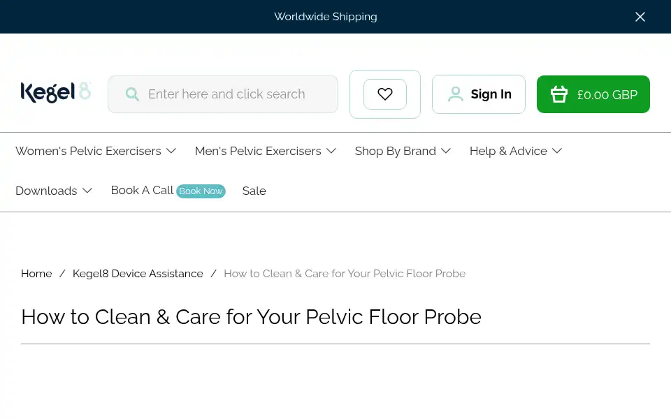 Screenshot of kegel8.co.uk