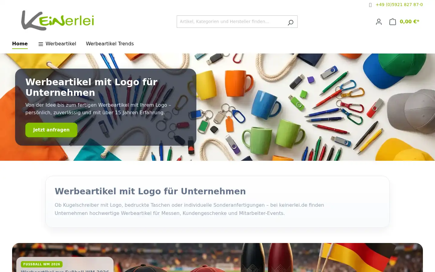 Screenshot of keinerlei.de