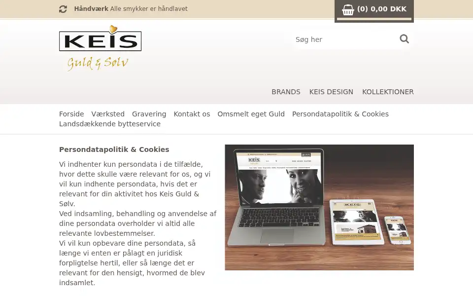 Screenshot of keis.dk