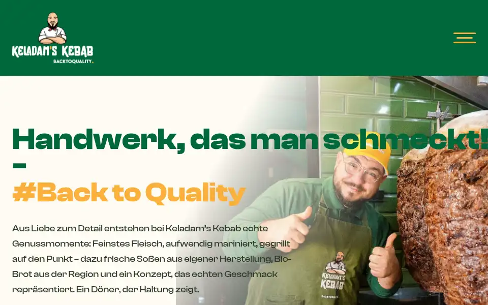 Screenshot of keladams-kebab.de