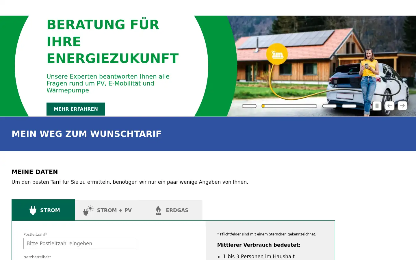 Screenshot of kelag.at