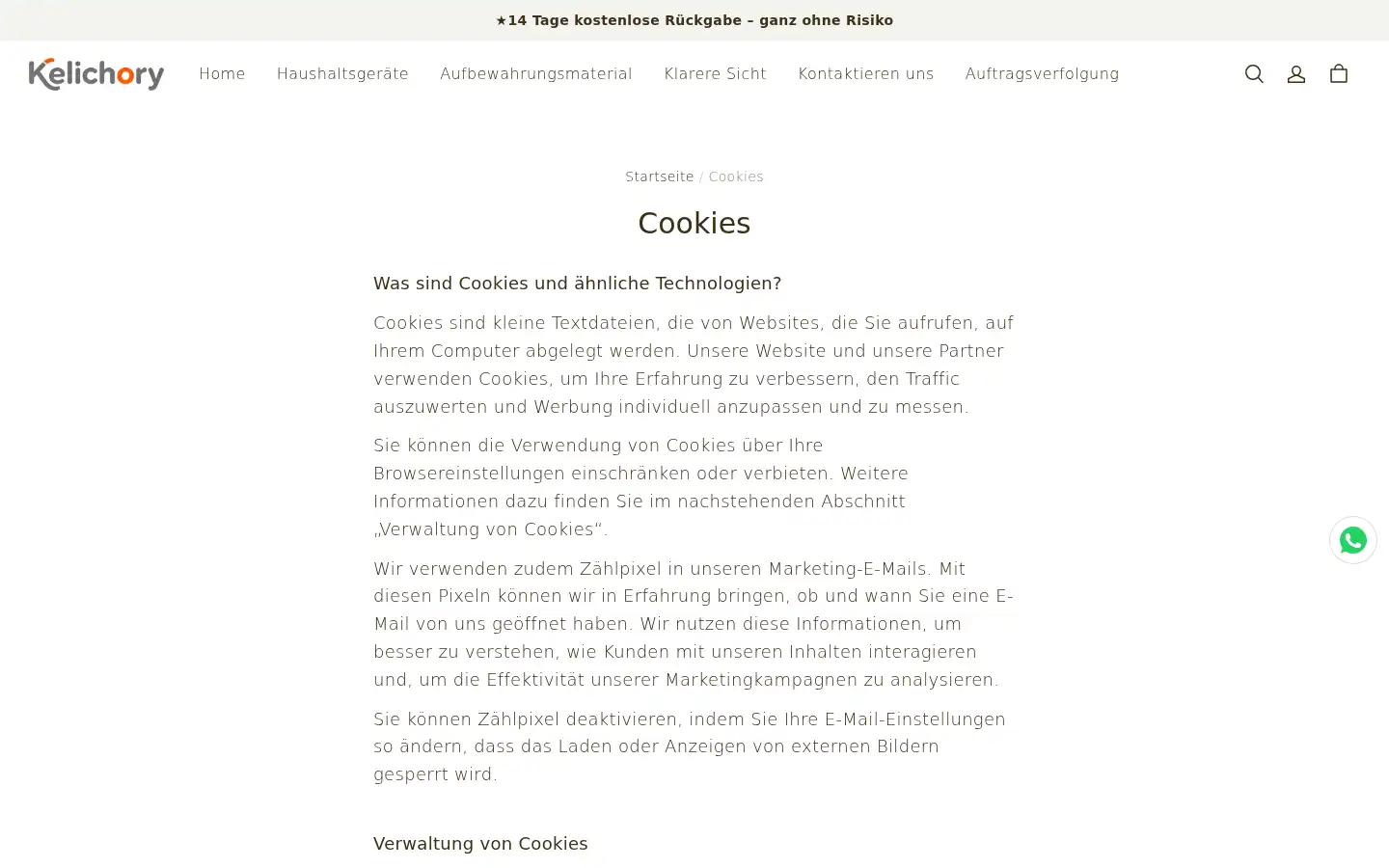 Screenshot of kellichory.com