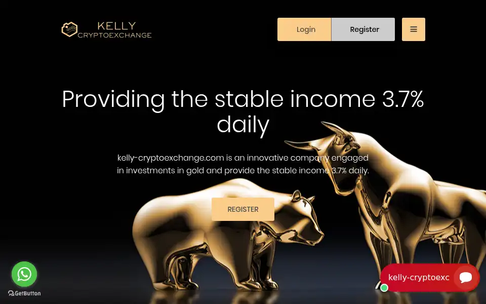 Screenshot of kelly-cryptoexchange.com