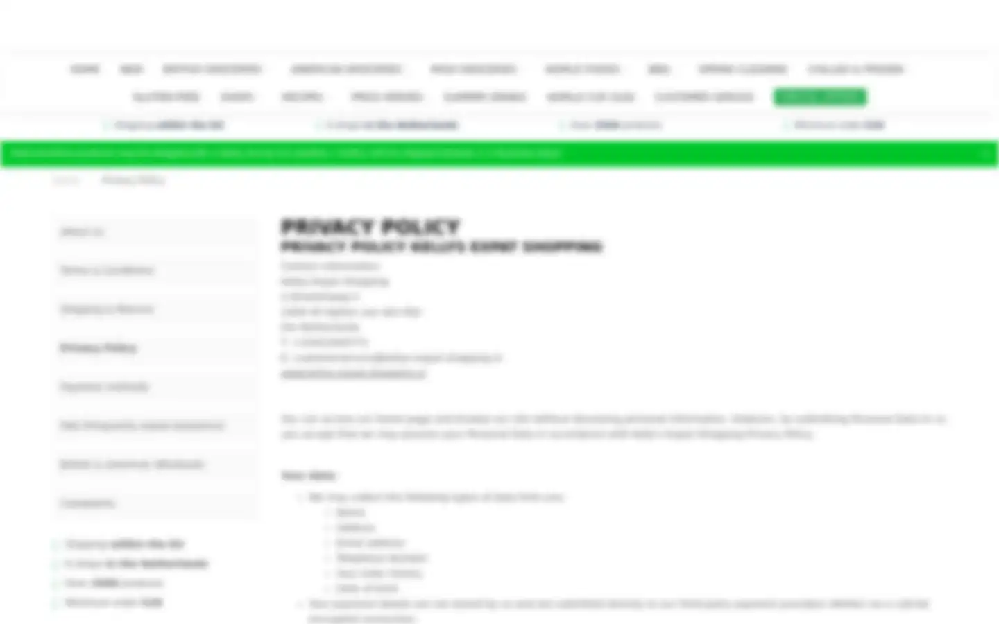 Screenshot of kellys-expat-shopping.nl