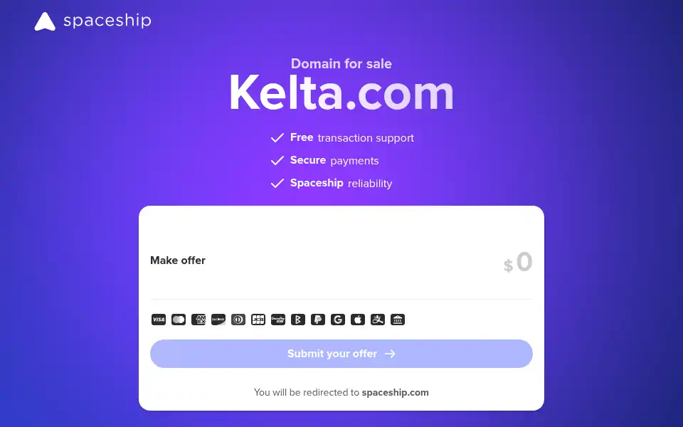 Screenshot of kelta.com