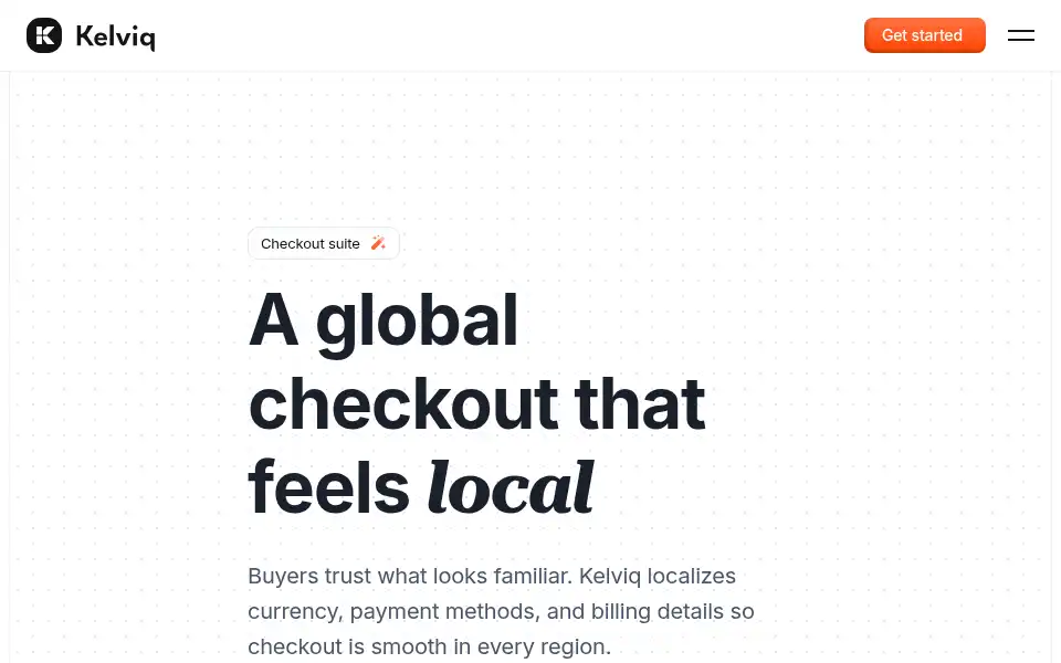Screenshot of kelviq.com