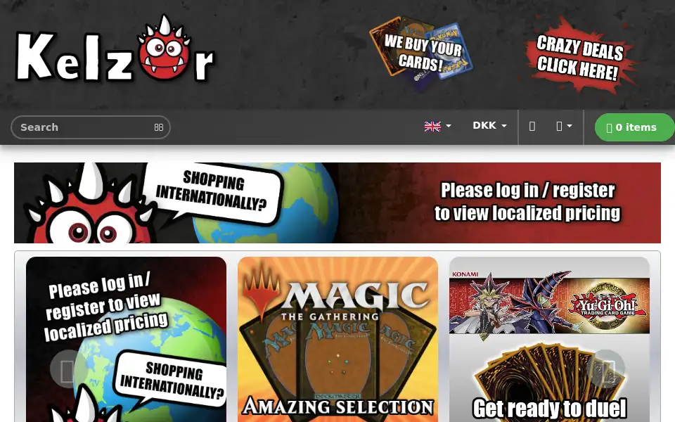 Screenshot of kelz0r.dk