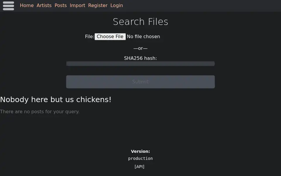 Screenshot of kemono.cr
