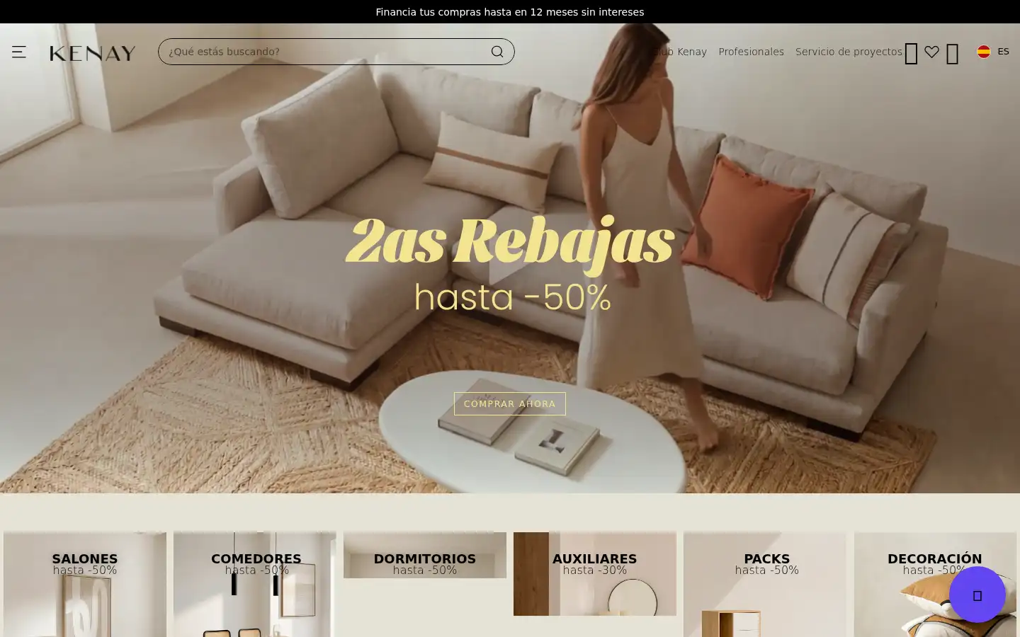 Screenshot of kenayhome.com