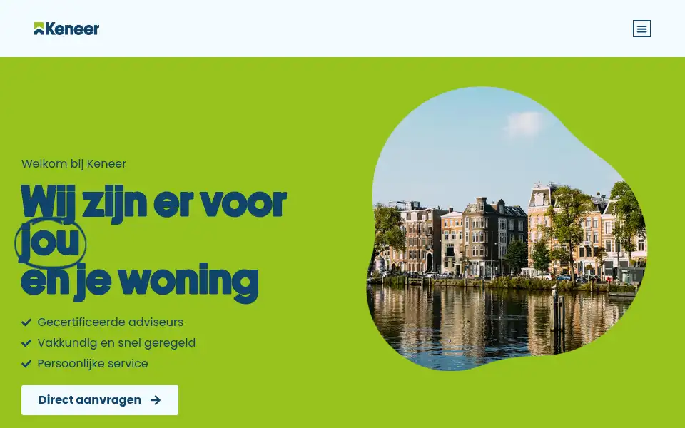 Screenshot of keneer.nl