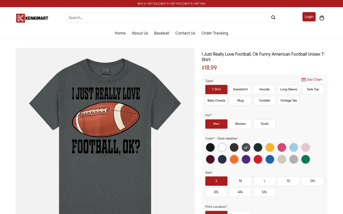 Screenshot of kenkimart.com