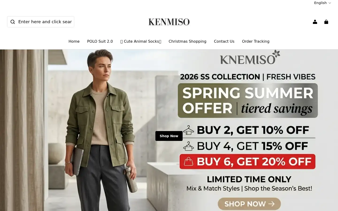 Screenshot of kenmiso.com