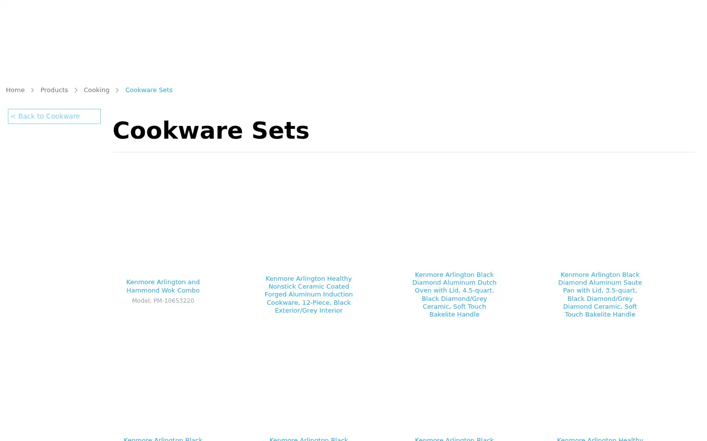 Screenshot of kenmore.com