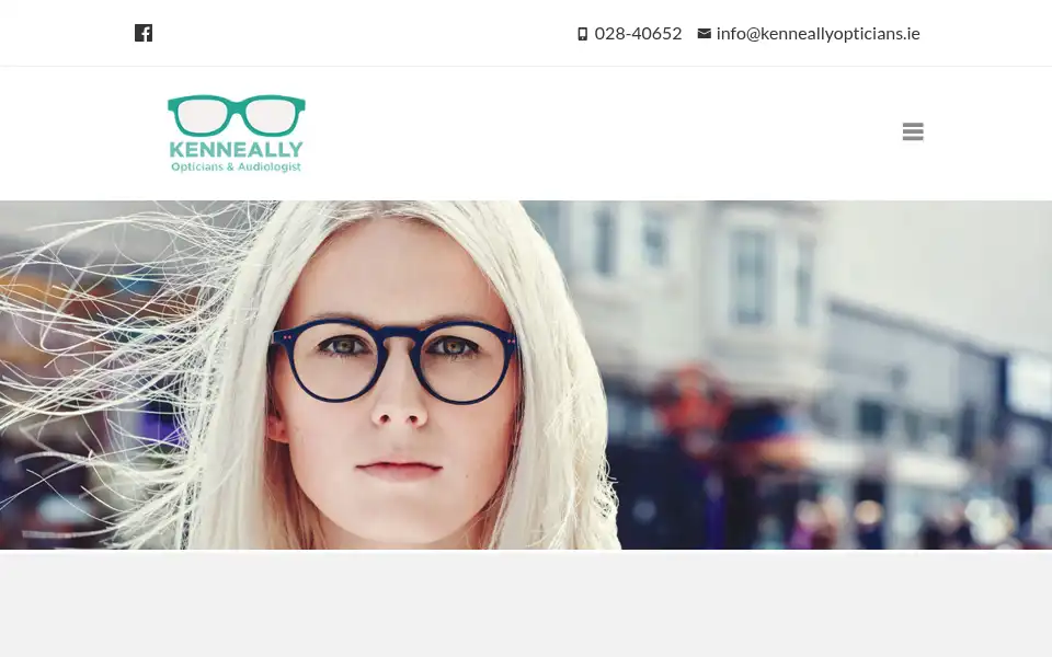 Screenshot of kenneallyopticians.ie