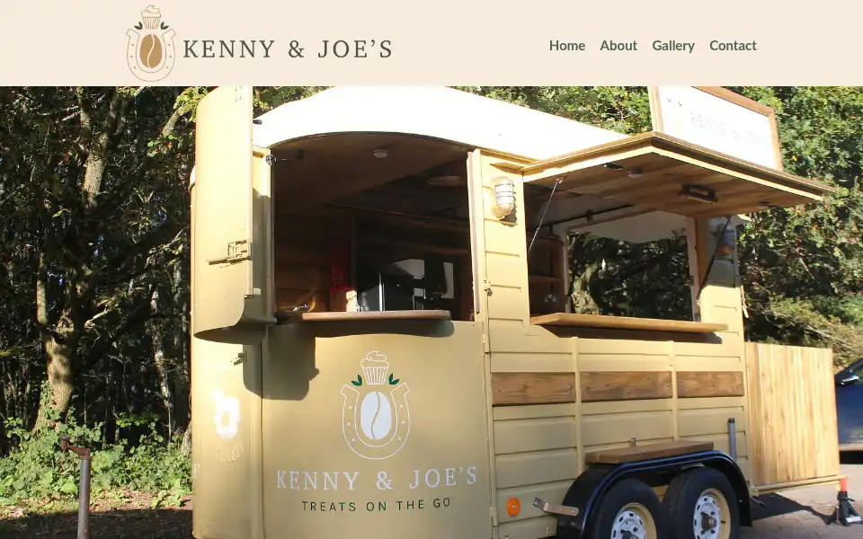 Screenshot of kennyandjoes.co.uk