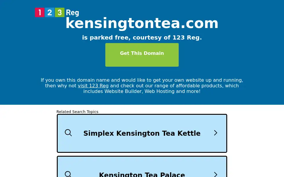 Screenshot of kensingtontea.com