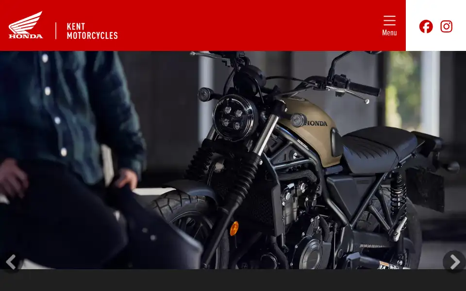 Screenshot of kent-motorcycles.co.uk