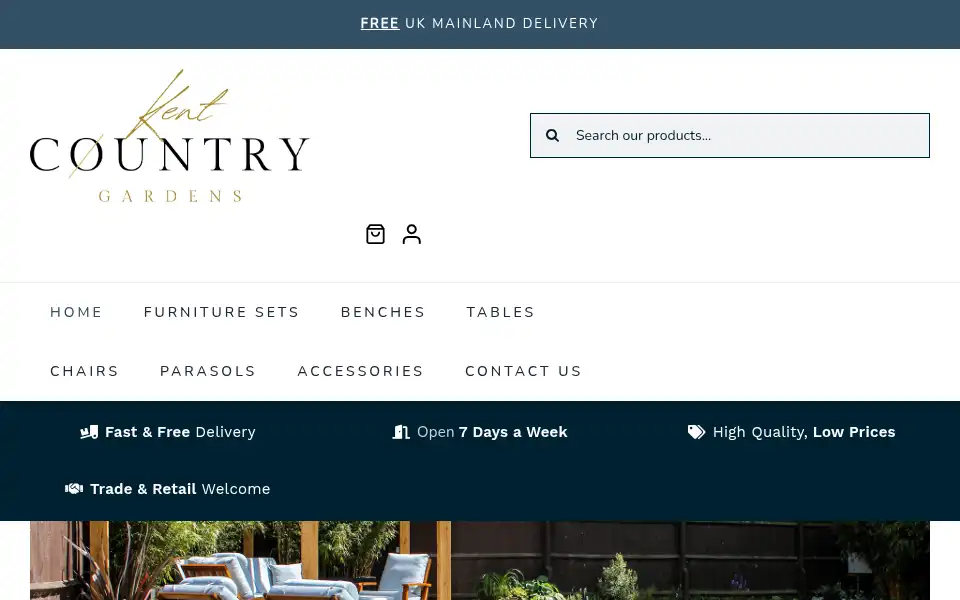 Screenshot of kentcountrygardens.co.uk