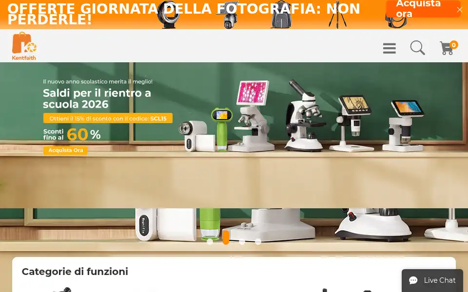 Screenshot of kentfaith.it