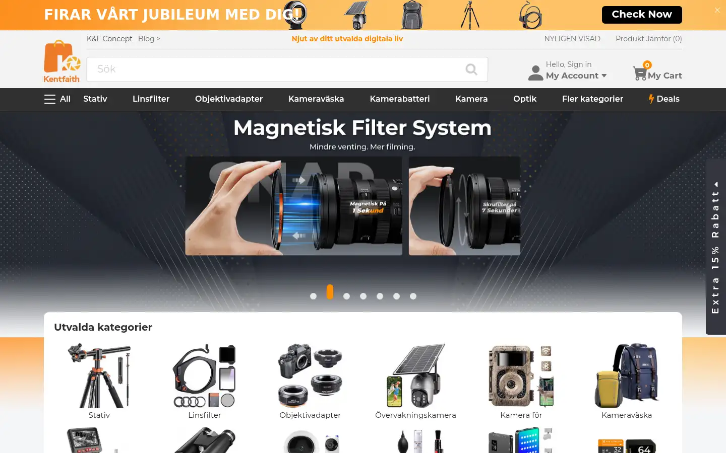 Screenshot of kentfaith.se