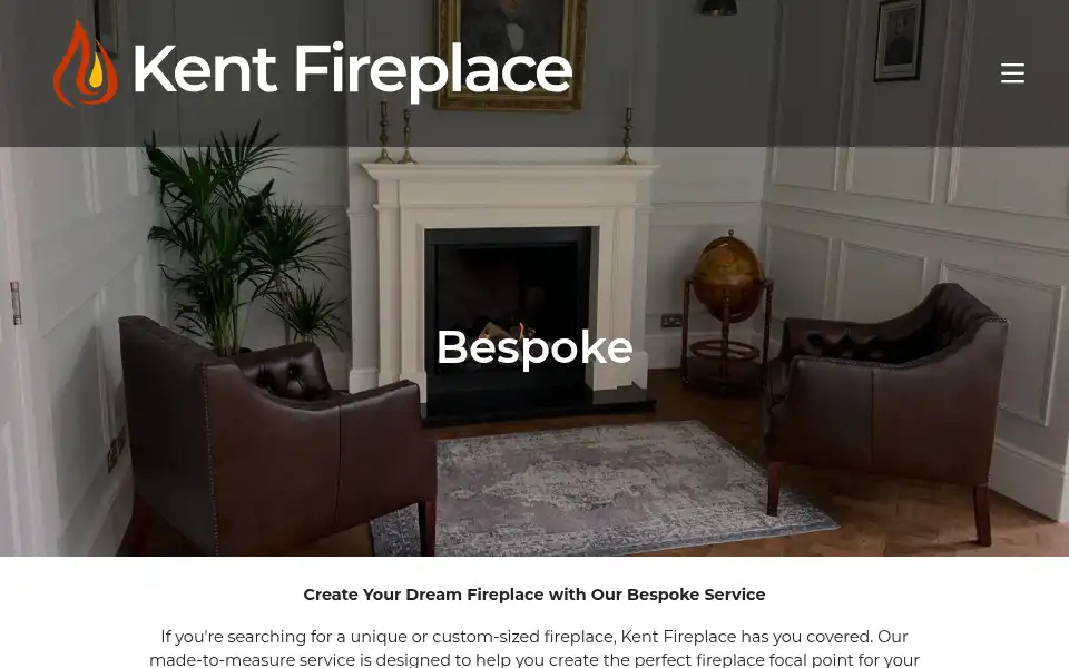 Screenshot of kentfireplace.co.uk