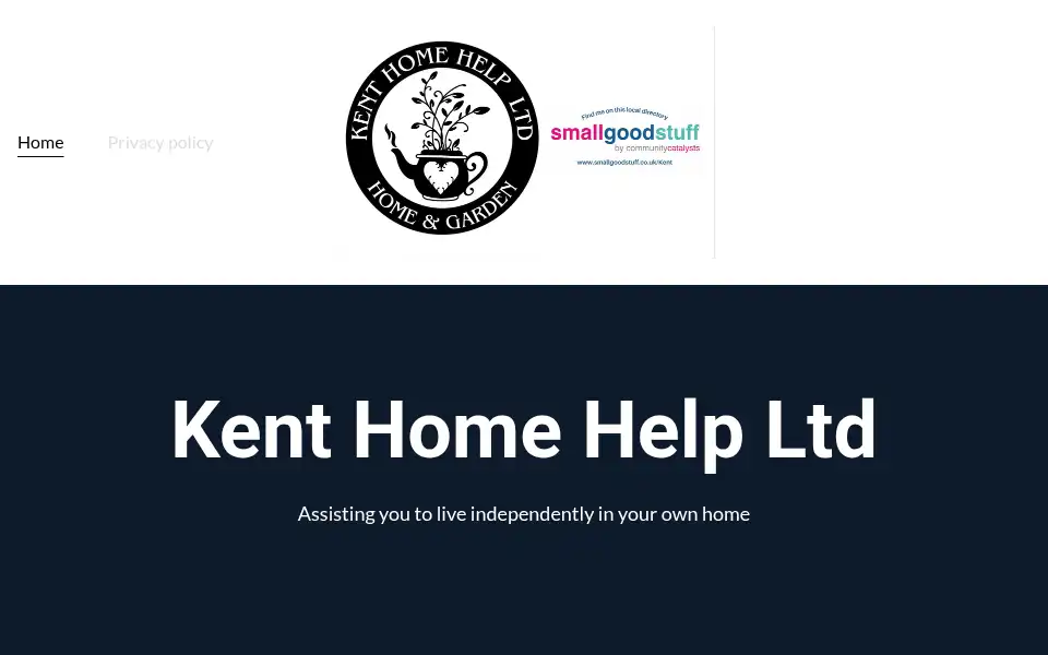 Screenshot of kenthomehelpltd.co.uk