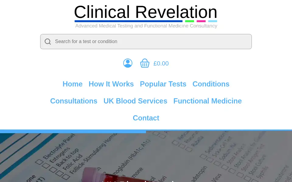 Screenshot of kentnutritionclinic.co.uk