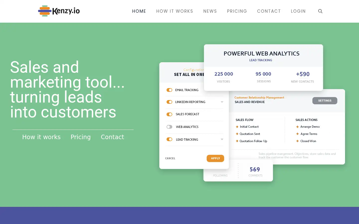 Screenshot of kenzy.io
