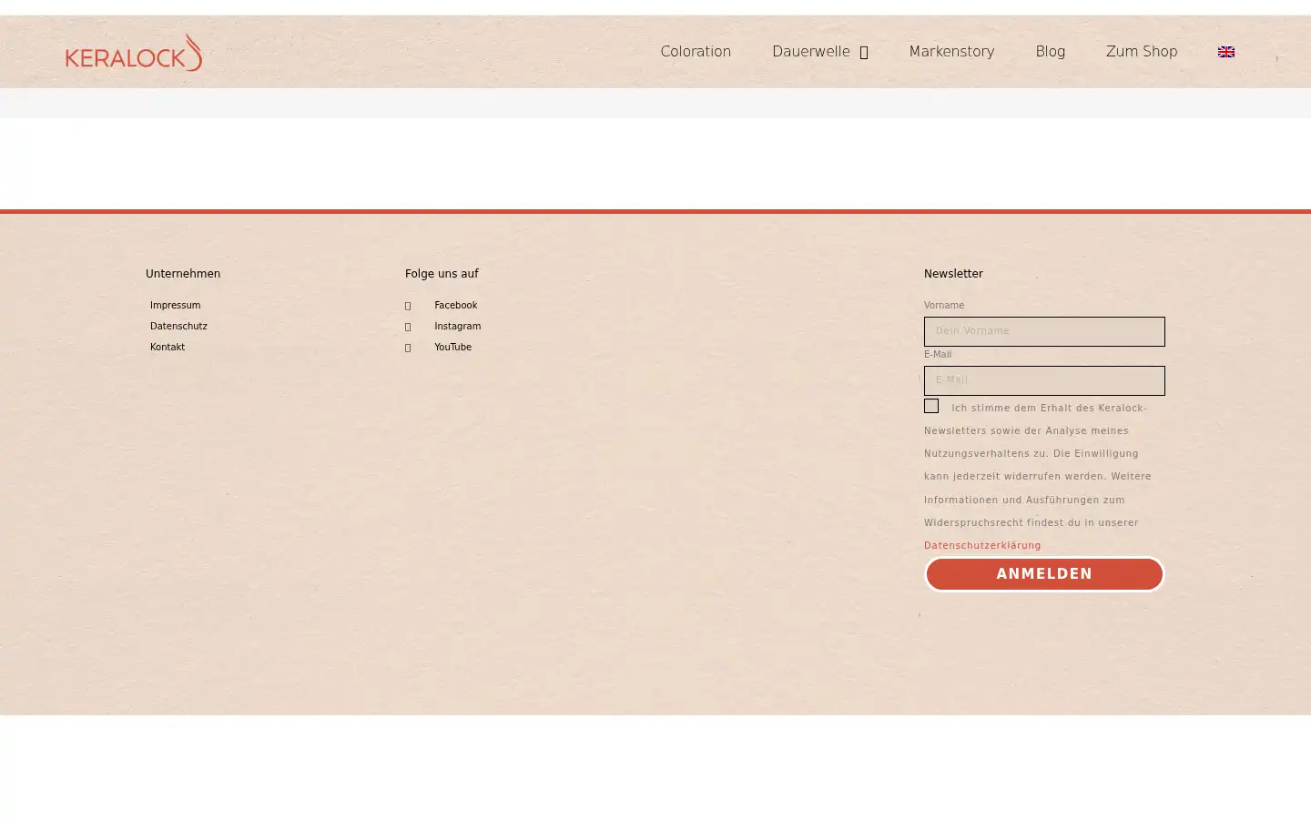 Screenshot of keralock.de