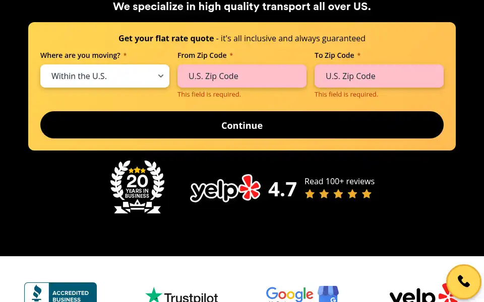 Screenshot of kerb.com