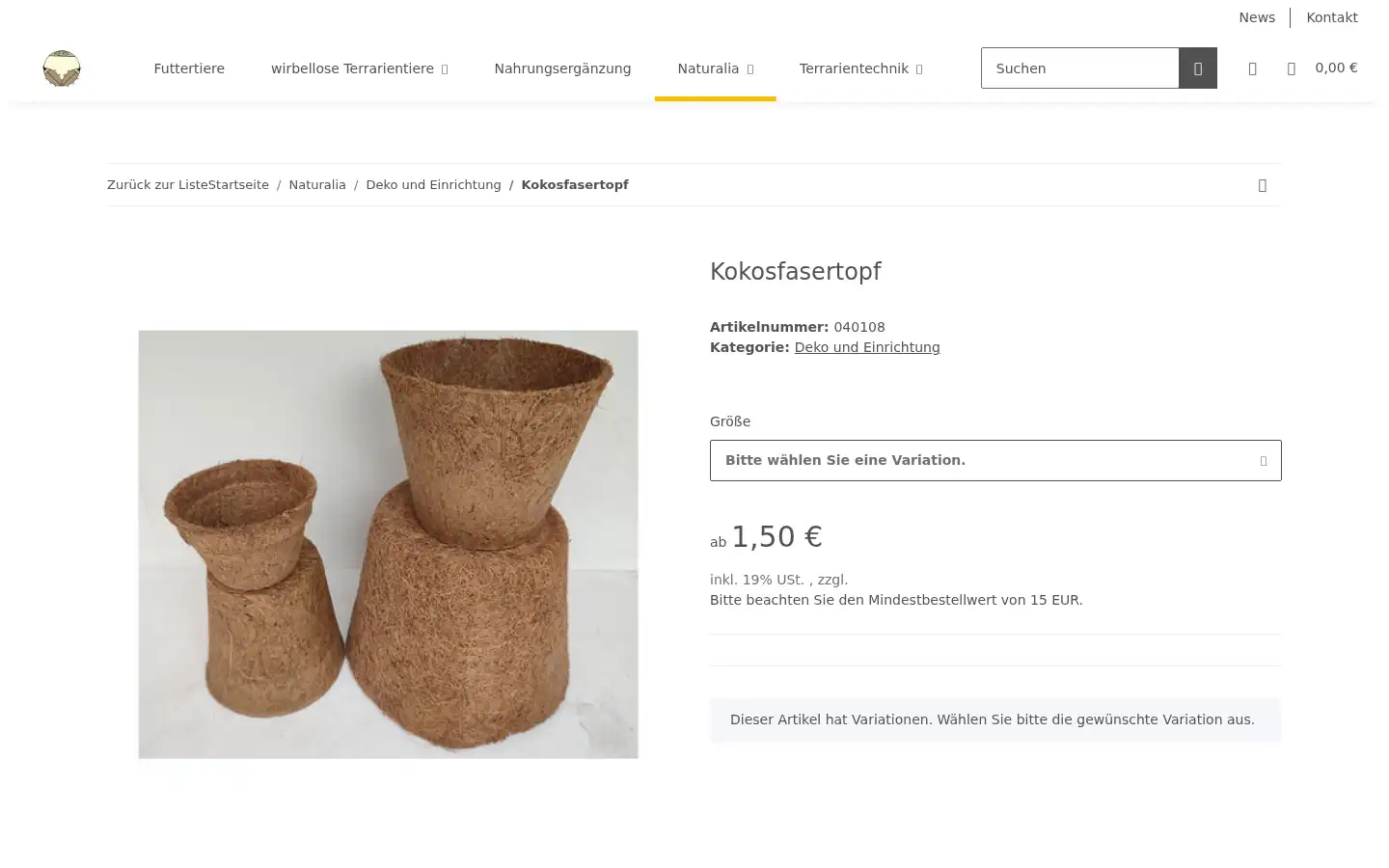 Screenshot of kerf.de