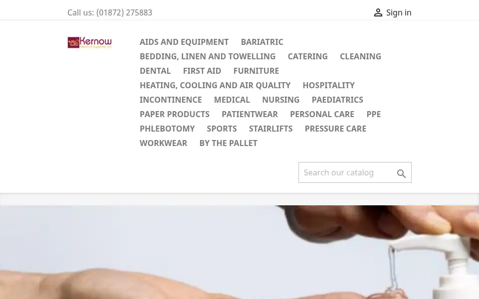 Screenshot of kernowmedicalsupplies.co.uk