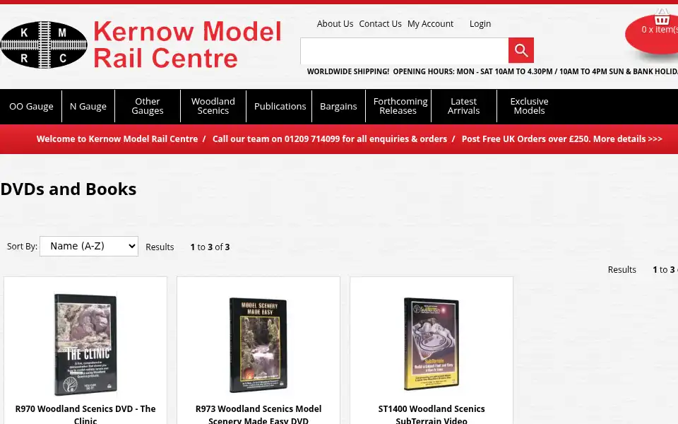 Screenshot of kernowmodelrailcentre.com