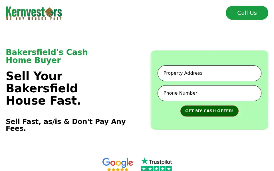 Screenshot of kernvestors.com
